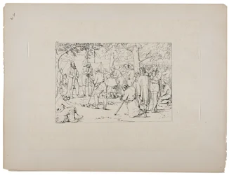 Preghiera nella tenda di Stonewall Jackson, c.1880-90